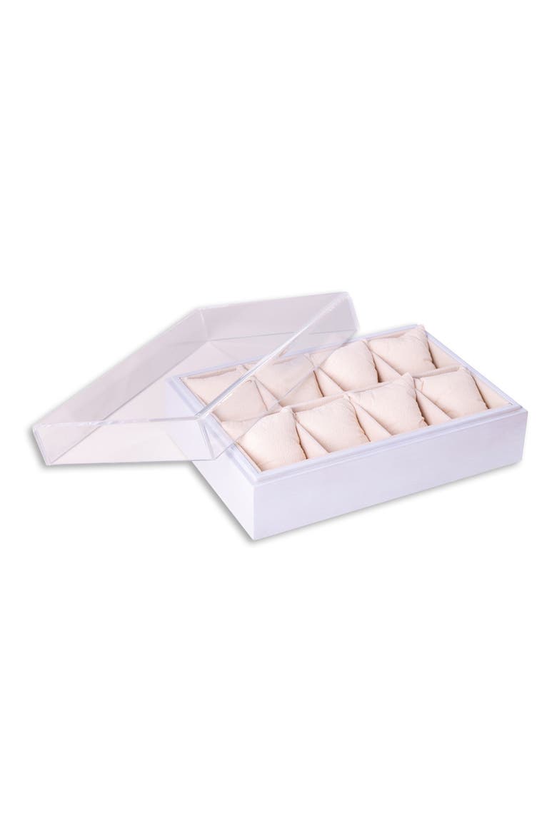 Watch Storage Case, Alternate, color, WHITE