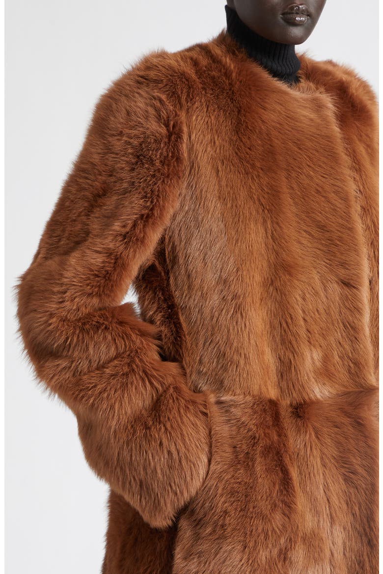 Genuine Shearling Coat, Alternate, color, GINGER