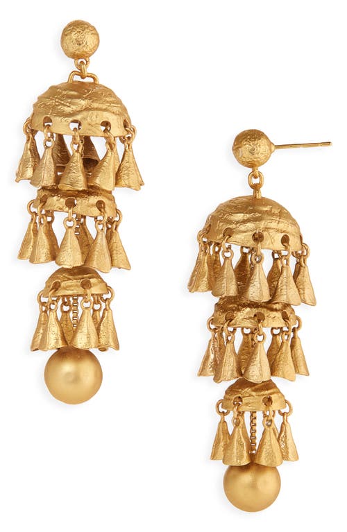 Zimmermann Whimsy Chandeliers 14kt Gold-plated Drop Earrings In Gold