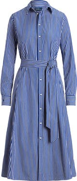 Polo Ralph Lauren Ashton Long Sleeve Tie Waist Shirtdress