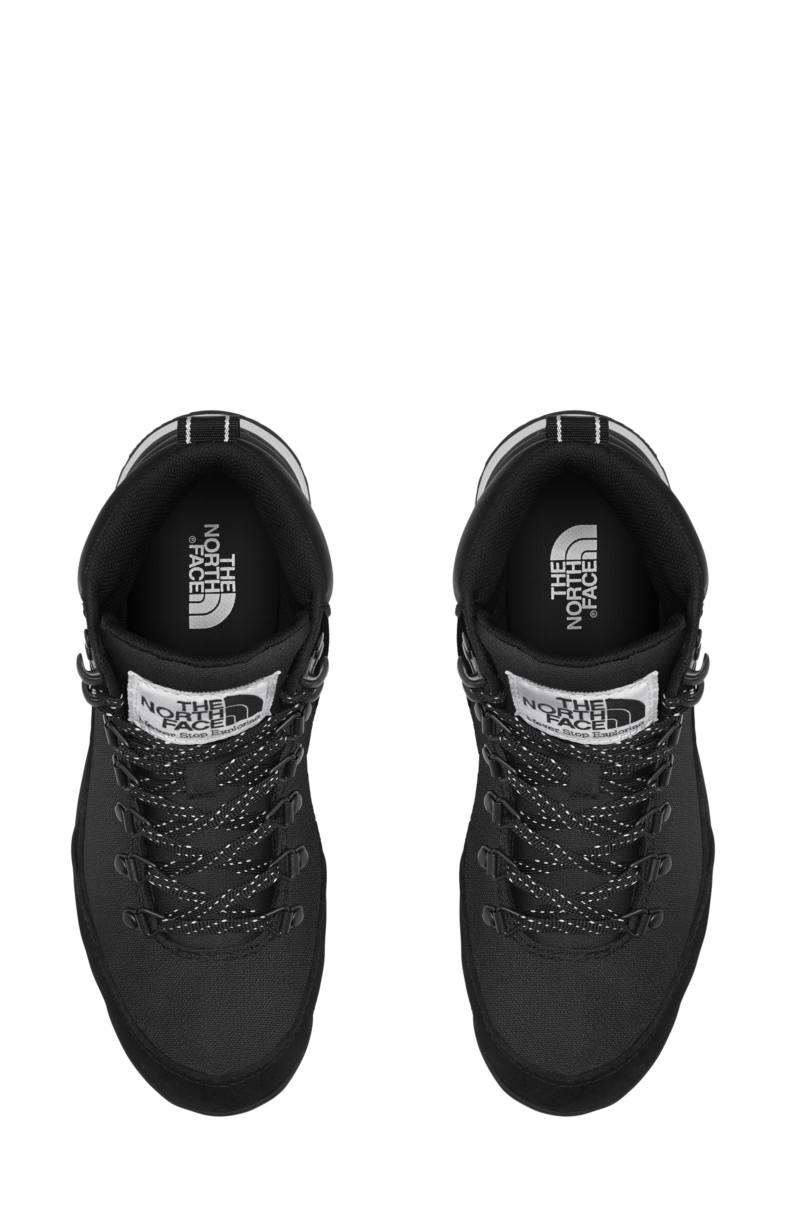 The North Face Back To Berkeley IV Textile Waterproof Hiking Boot, Alternate, color, Tnf Black/ Tnf White