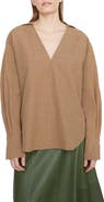 Vince V-Neck Popover Blouse