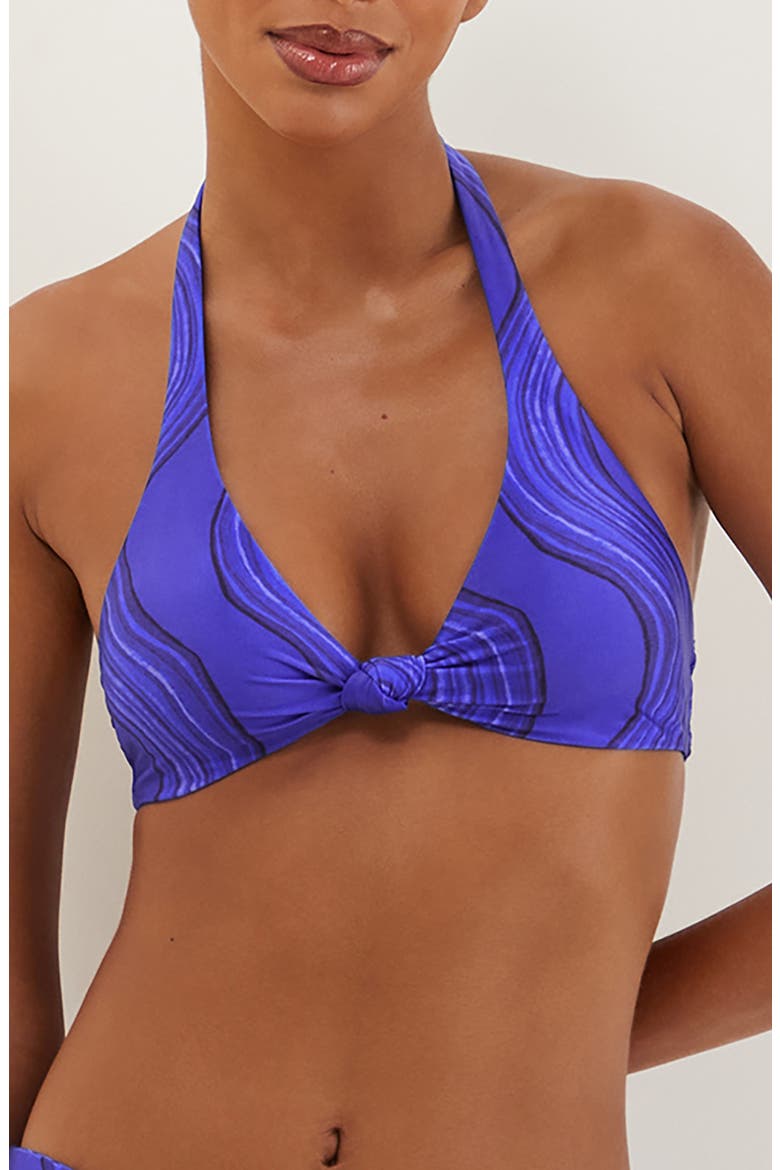 Gemstone Alanna Knotted Bikini Top, Main, color, PURPLE MULTI