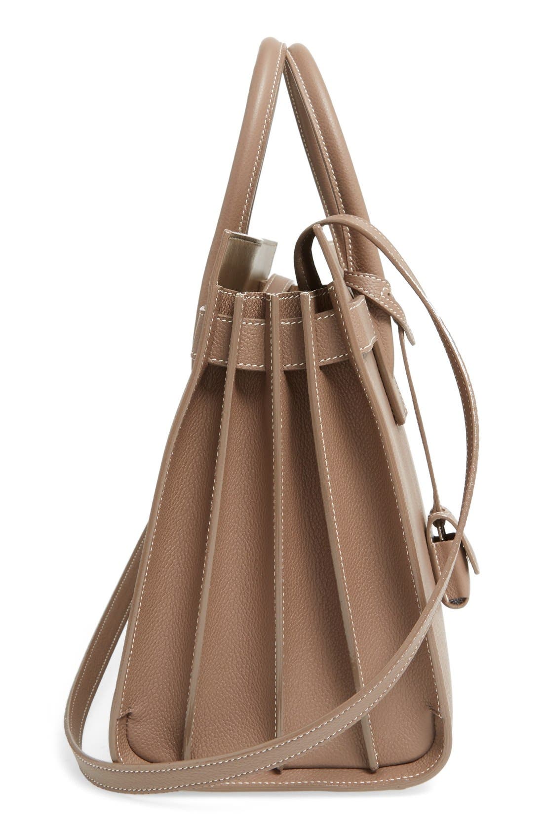 Saint Laurent Small Sac de Jour Calfskin Leather Tote, Alternate, color, 