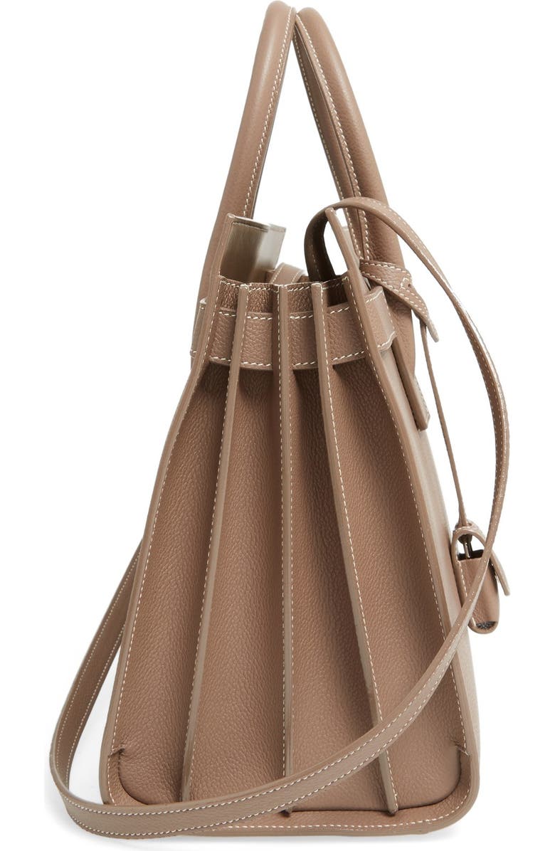 Saint Laurent Small Sac de Jour Calfskin Leather Tote, Alternate, color,