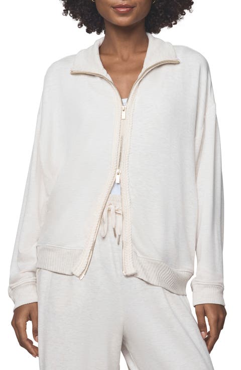 Supersoft Trim Detail Zip-Up Sweatshirt