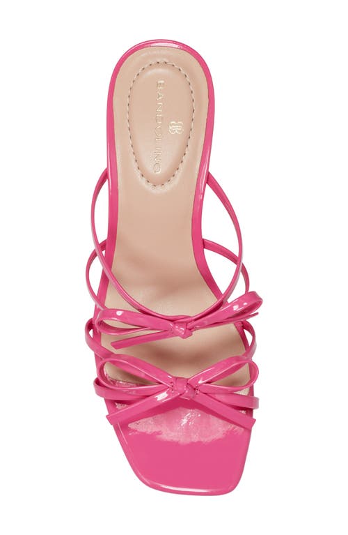 Bandolino Margil Block Heel Bow Sandal In Medium Pink
