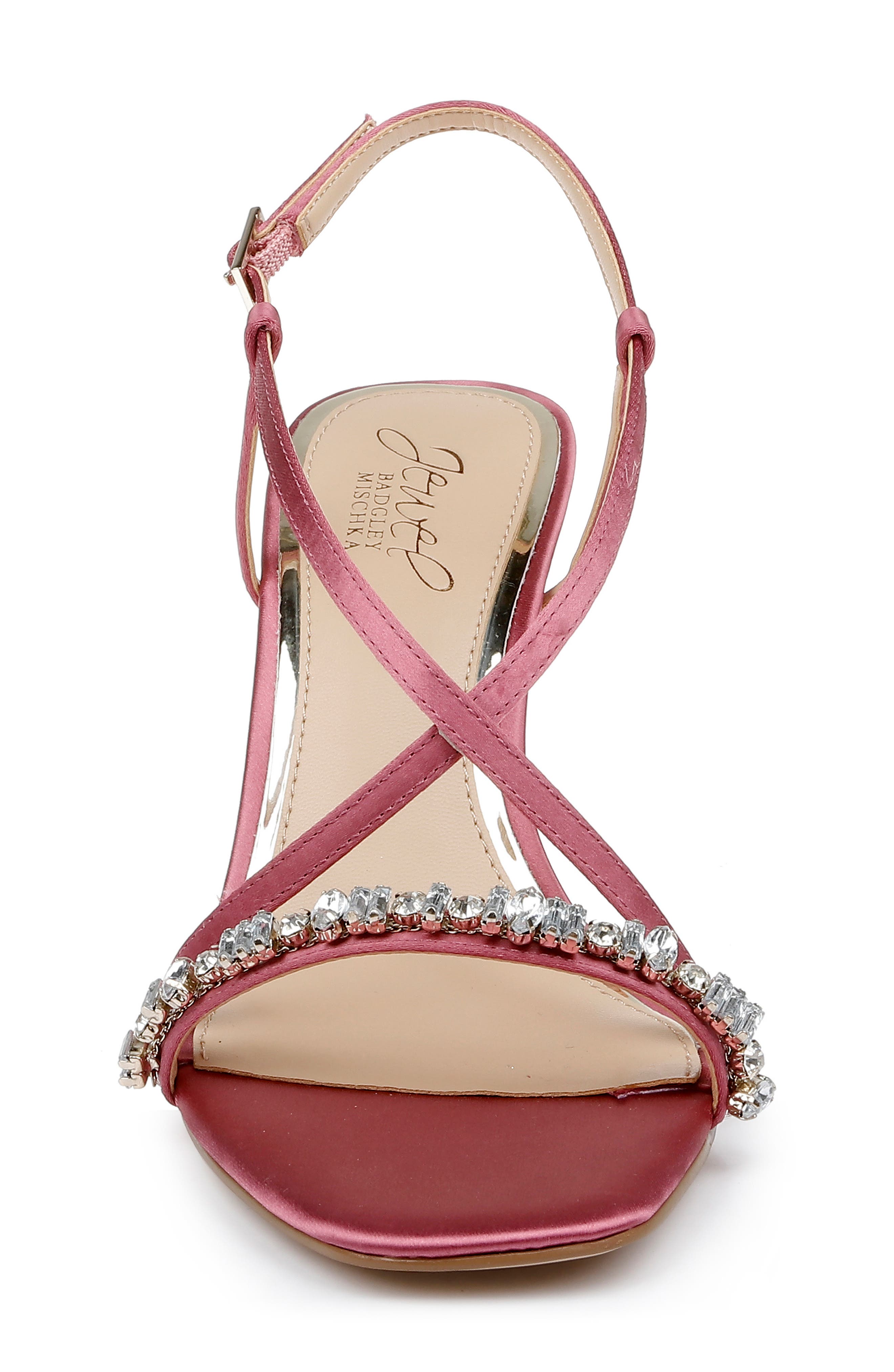 Jewel Badgley Mischka Alexis Slingback Sandal, Alternate, color, Chianti