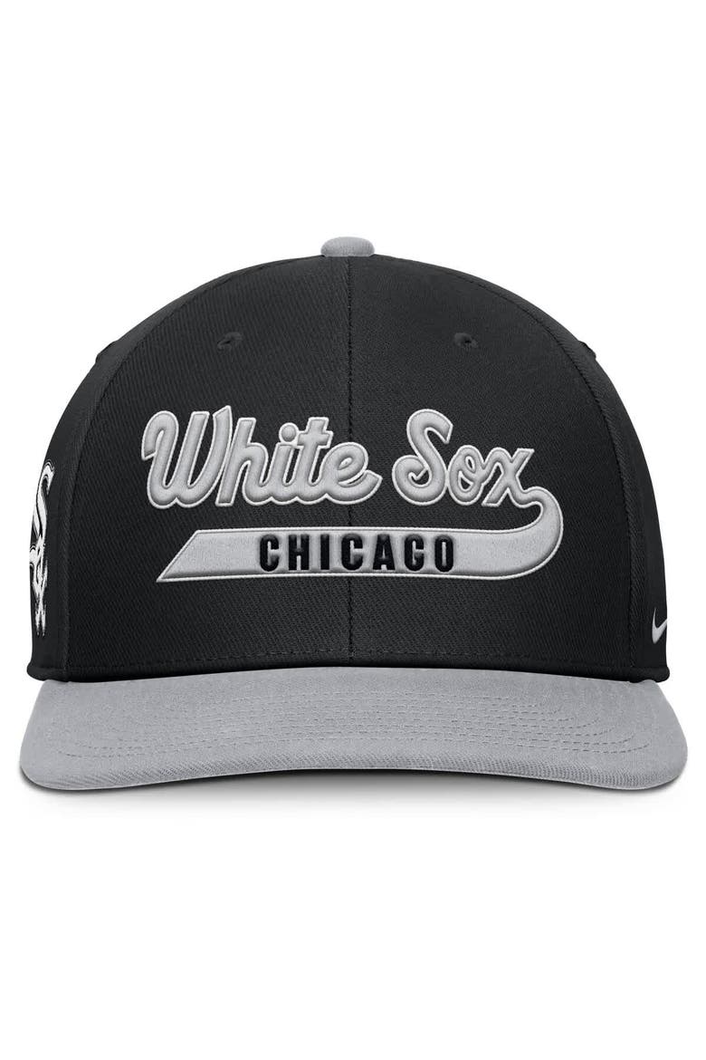 Men's Nike Black/Gray Chicago White Sox Pro Performance Snapback Hat, Alternate, color, Black