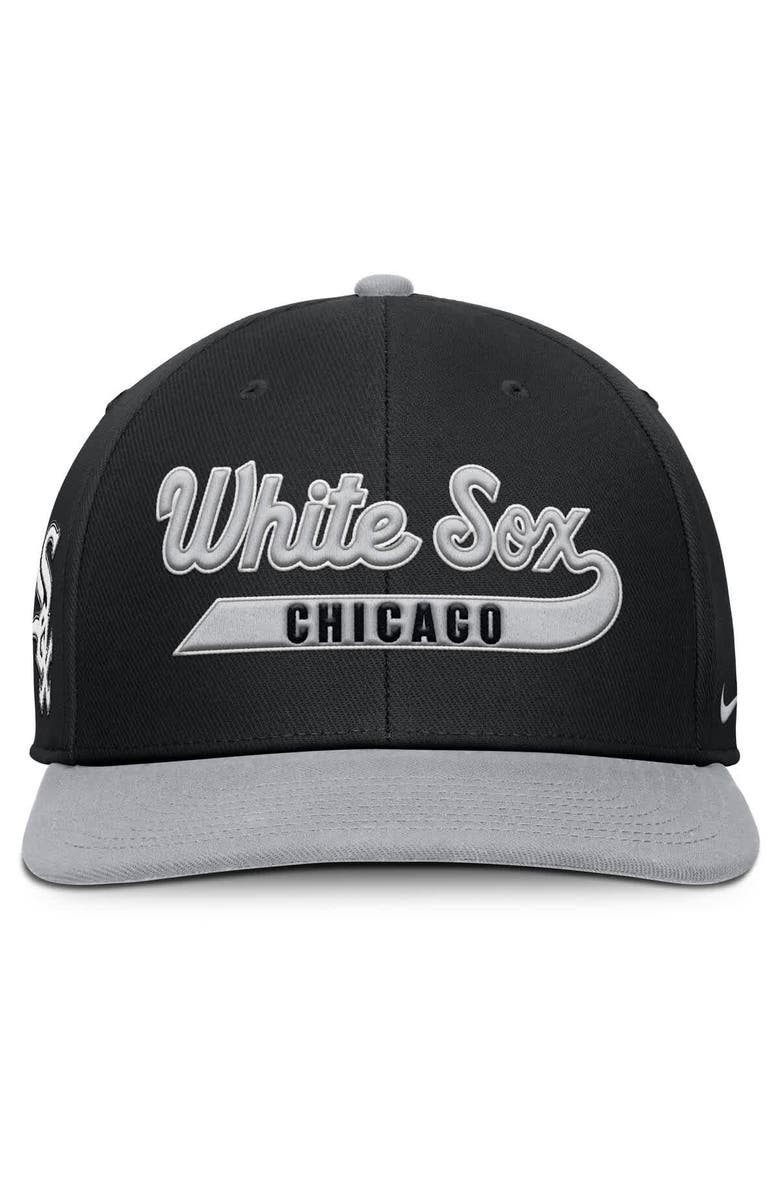 Nike Men's Nike Black/Gray Chicago White Sox Pro Performance Snapback Hat, Alternate, color, Black