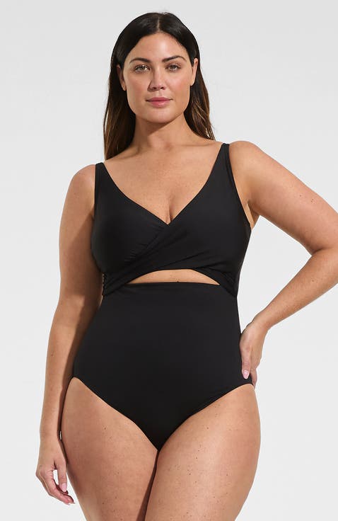 Wrap Monokini High Leg One Piece Swimsuit