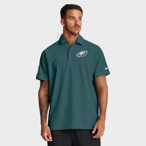Men's Nike Midnight Green Philadelphia Eagles Sideline City Pride Woven Performance Polo