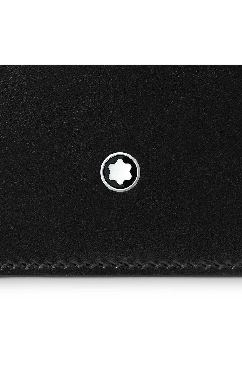 Montblanc Meisterstück Long Leather Wallet, Alternate, color, Black