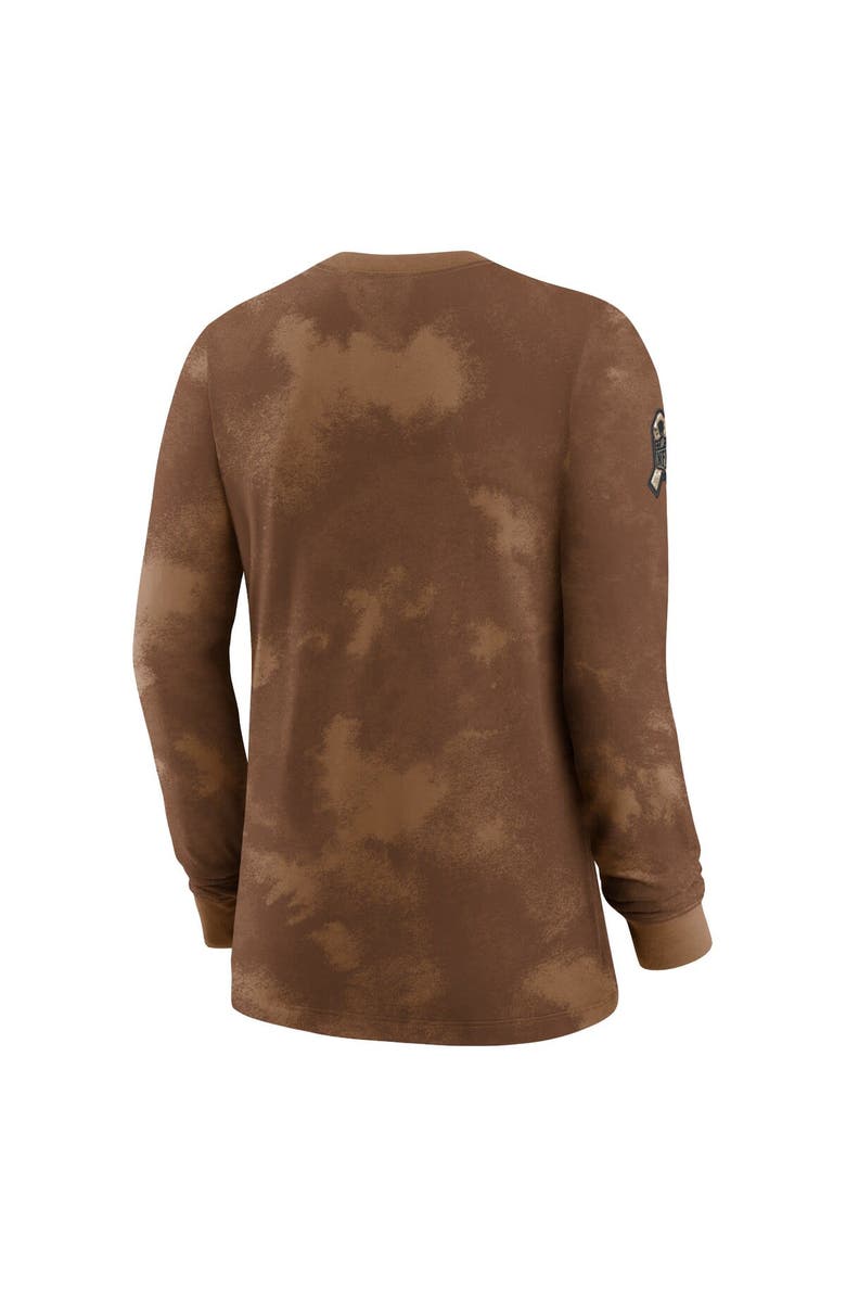 Nike Women's Nike  Brown Carolina Panthers 2023 Salute to Service Long Sleeve T-Shirt, Alternate, color, 
