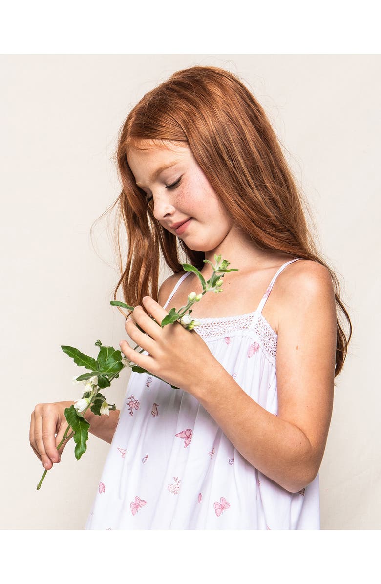 Petite Plume Kids' Lily Butterfly Nightgown, Alternate, color, White