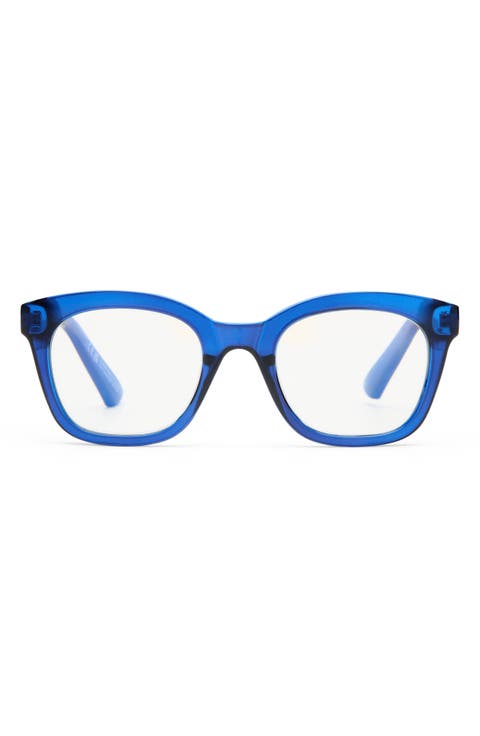 The Beatrix 48mm Square Blue Light Blocking Reading Glasses
