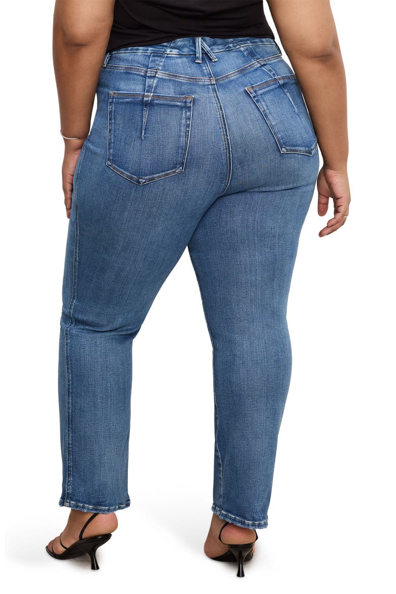 Soft Tech Good Curve High Waist Straight Leg Jeans, Alternate, color, INDIGO856