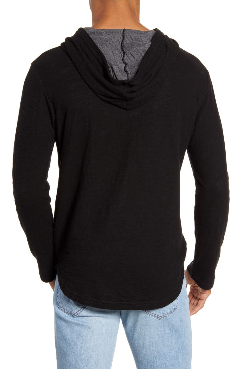 Goodlife Double Layer Scallop Hoodie, Alternate, color, 