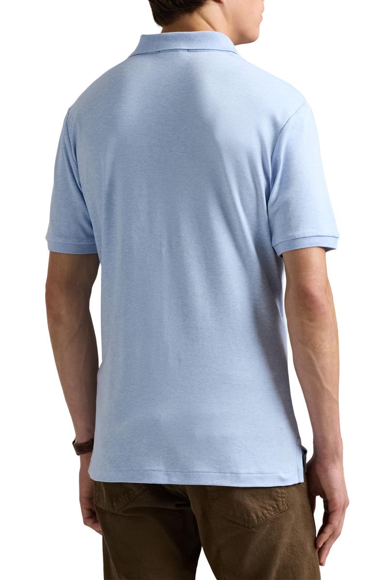 Polo Ralph Lauren Classic Fit Solid Blue Cotton Jersey Polo, Alternate, color, 