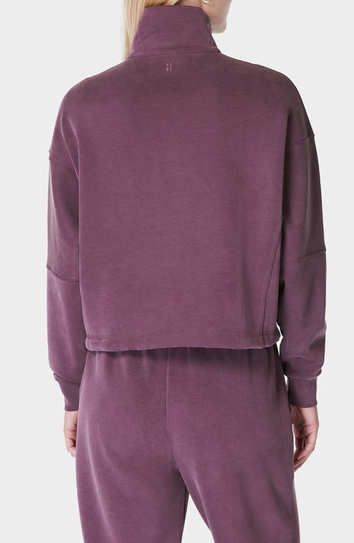 Sweaty Betty Sand Wash Funnel Neck Half Zip Sweatshirt In Multi
