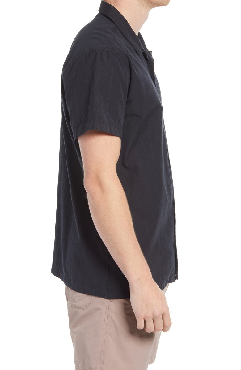 Madewell Textured Stripe Easy Camp Shirt, Alternate, color, 