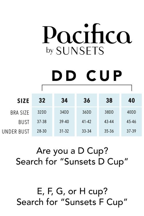 Pacifica By Sunsets Oceana Bikini Swimsuit Top