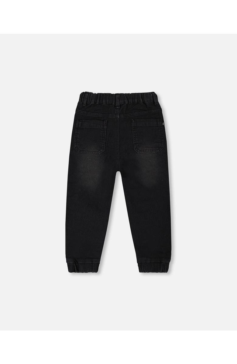 Deux par Deux Boy's French Terry Denim Jogger Pant Black Jeans, Alternate, color, 