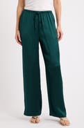 Caslon® Wide Leg Satin Pants