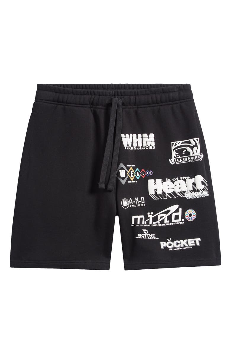 Billionaire Boys Club WHM Cotton Graphic Shorts, Alternate, color, Black