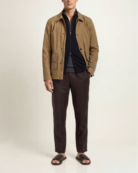 Dwight Tailored Field Jacket In Water-Repellent Organic Cotton