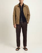 Orlebar Brown Dwight Tailored Field Jacket In Water-Repellent Organic Cotton
