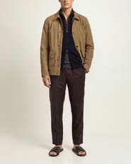 Orlebar Brown Dwight Tailored Field Jacket In Water-Repellent Organic Cotton