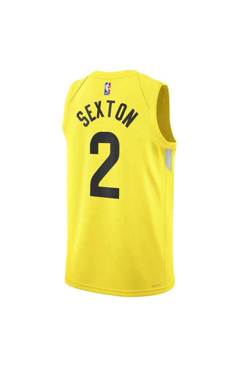 Nike Unisex Nike Collin Sexton Gold Utah Jazz Swingman Jersey - Icon Edition, Alternate, color, 