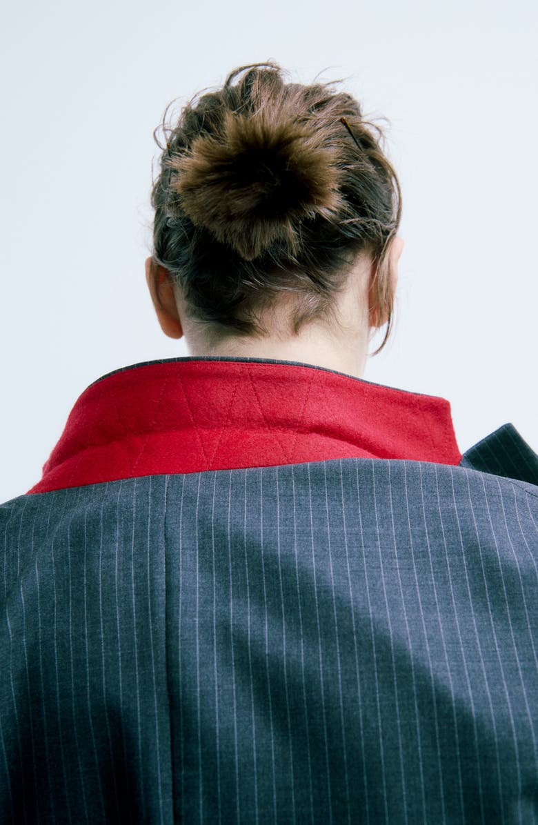 rag & bone Jordyn Hooded Scarf, Alternate, color, Charcoal