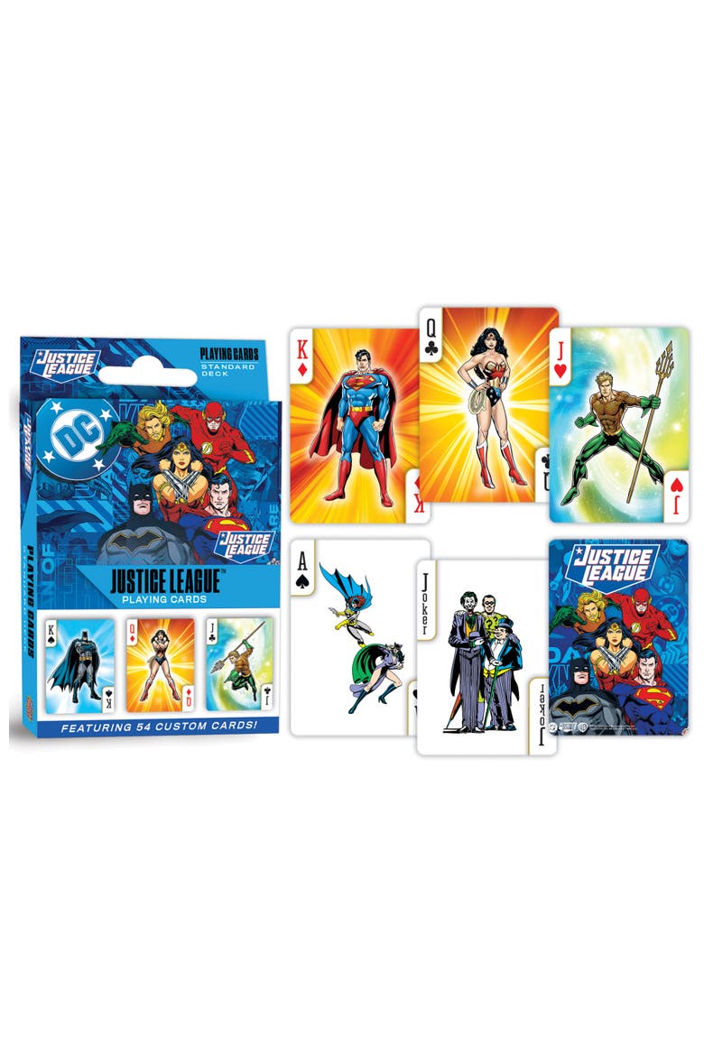 Justice League Playing Cards, Alternate, color, Multicolor