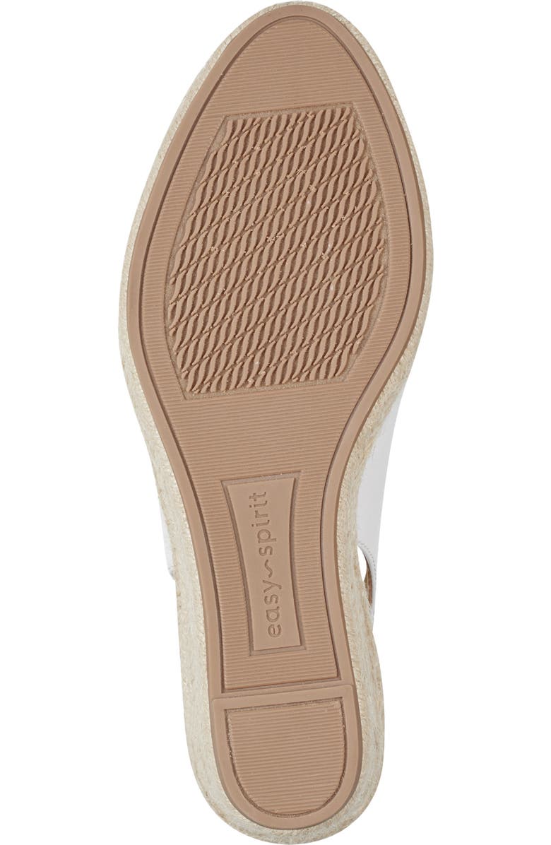 Easy Spirit Margie Slingback Wedge Espadrille Pump, Alternate, color, White