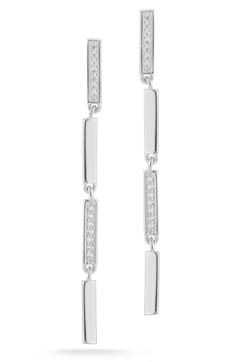 Sterling Silver Drop Earrings, Main, color, SILVER