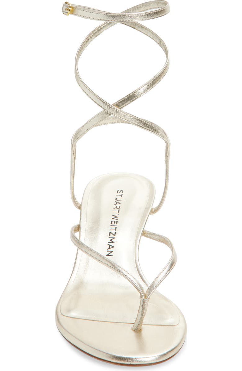 Stuart Weitzman Cabo II Sandal, Alternate, color, Light Gold