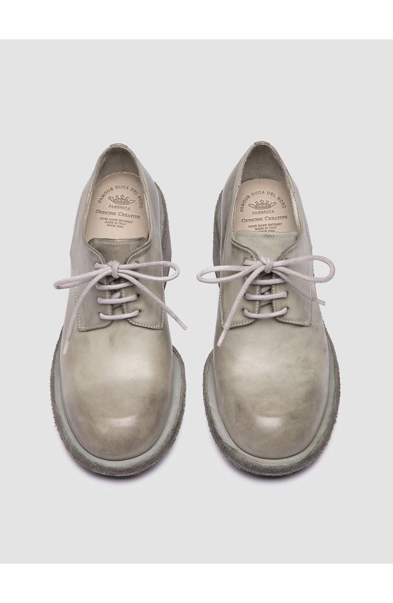 Officine Creative Wilds 002 Novak Lace-Up Leather Bootie, Alternate, color, Dirty White