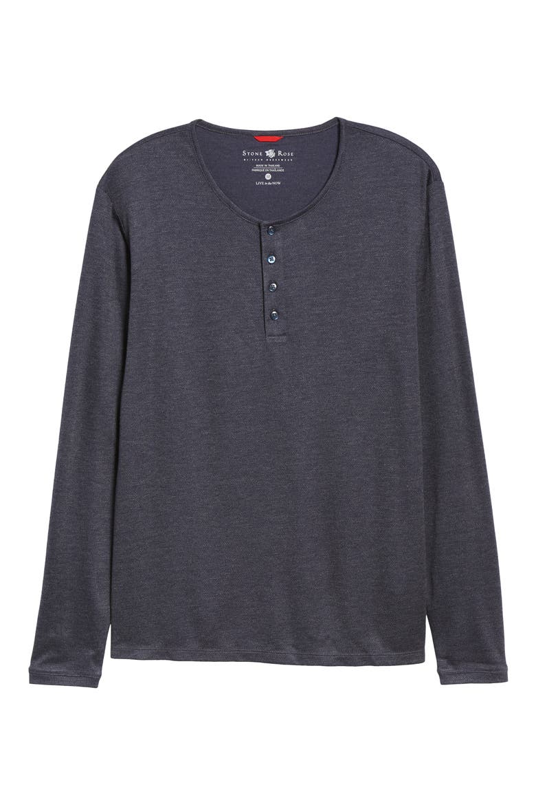 Regular Fit Henley, Alternate, color, NAVY