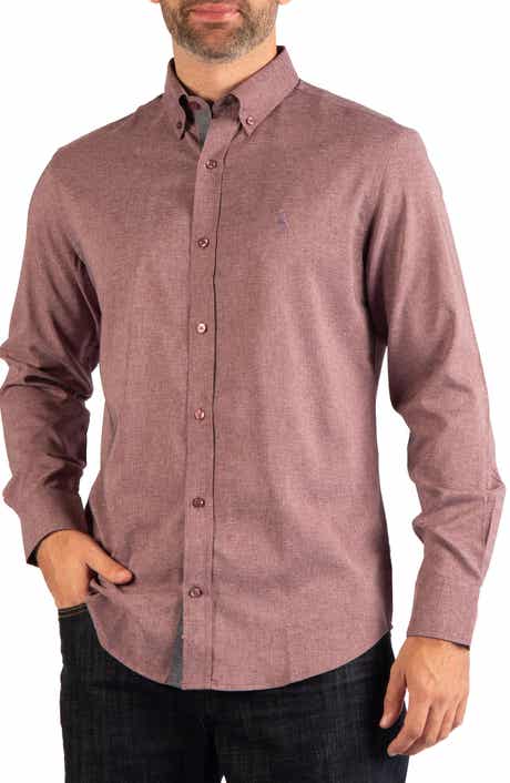 Melange Performance Long Sleeve Stretch Shirt