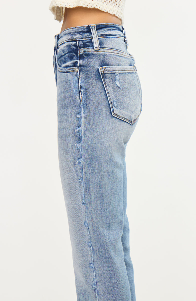 KanCan Sadie High Rise Straight Leg Jeans, Alternate, color, Medium Wash