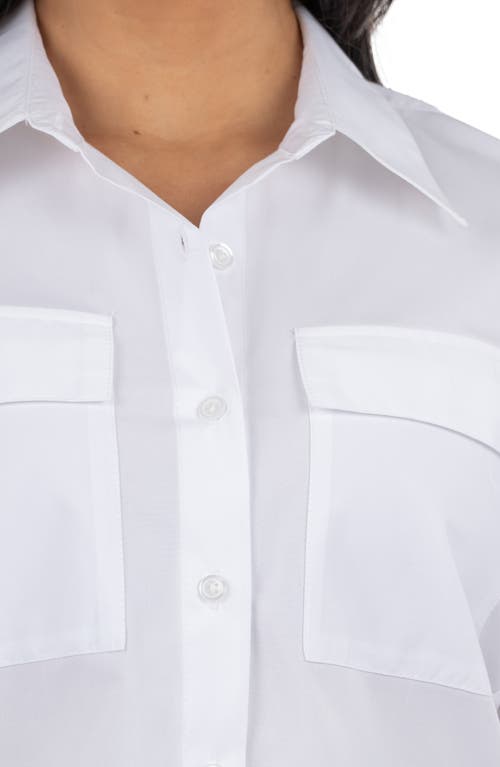 KUT FROM THE KLOTH KUT FROM THE KLOTH ANALEAH STRETCH COTTON BUTTON-UP SHIRT