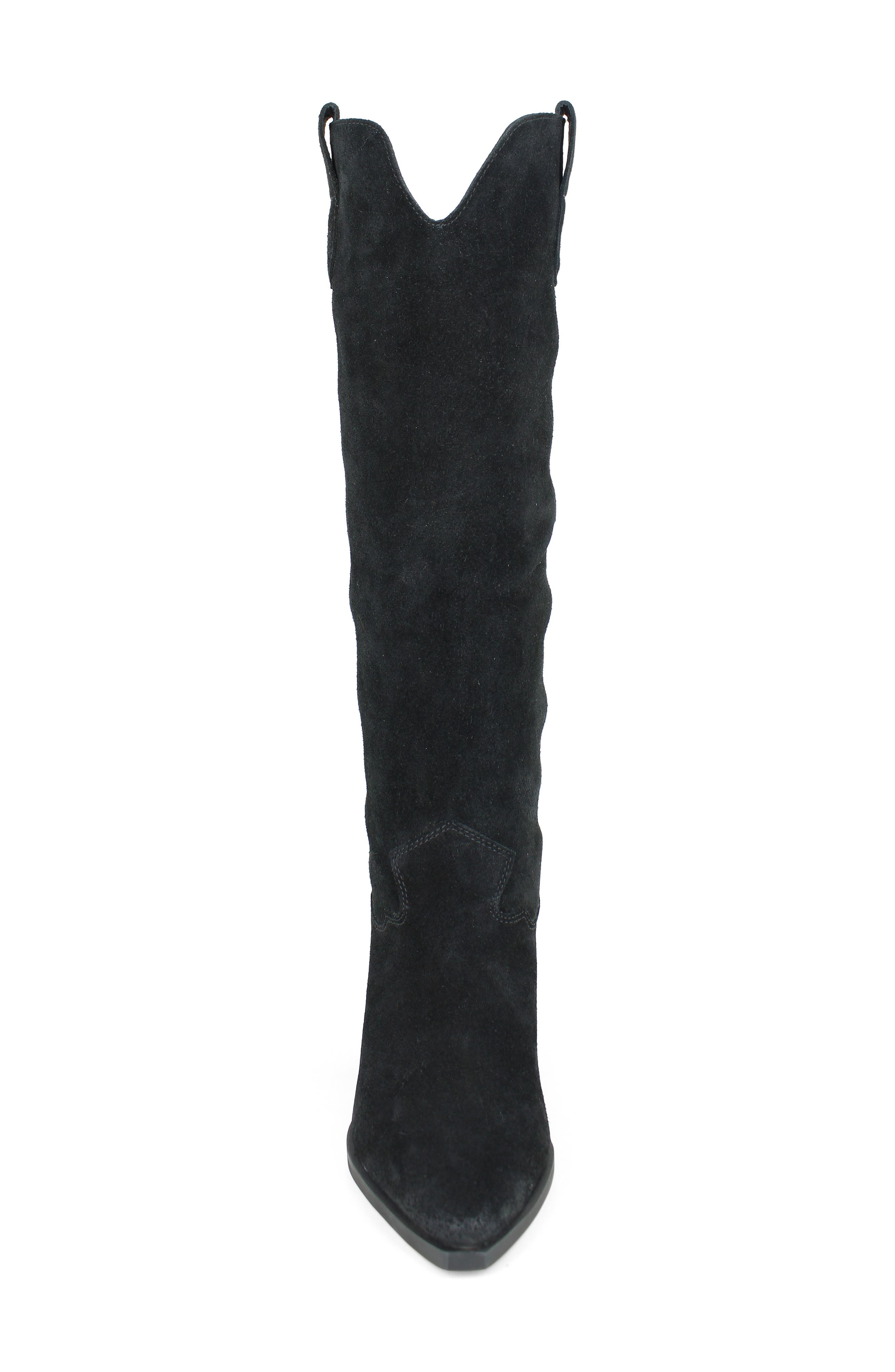 Valezka Knee High Boot, Alternate, color, BLACK SUEDE