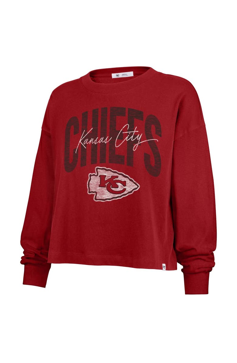 '47 Women's '47 Red Kansas City Chiefs Plus Size Muse Sydney Long Sleeve T-Shirt, Alternate, color, Red