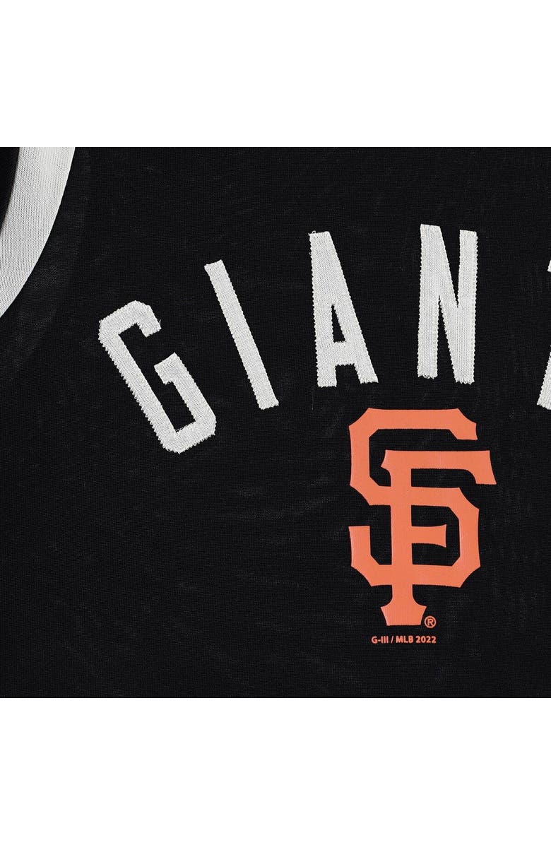 STARTER Women's Starter Black San Francisco Giants Playoff Sneaker Dress, Alternate, color, Black