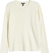Eileen Fisher Crewneck Rib Organic Cotton Blend Sweater