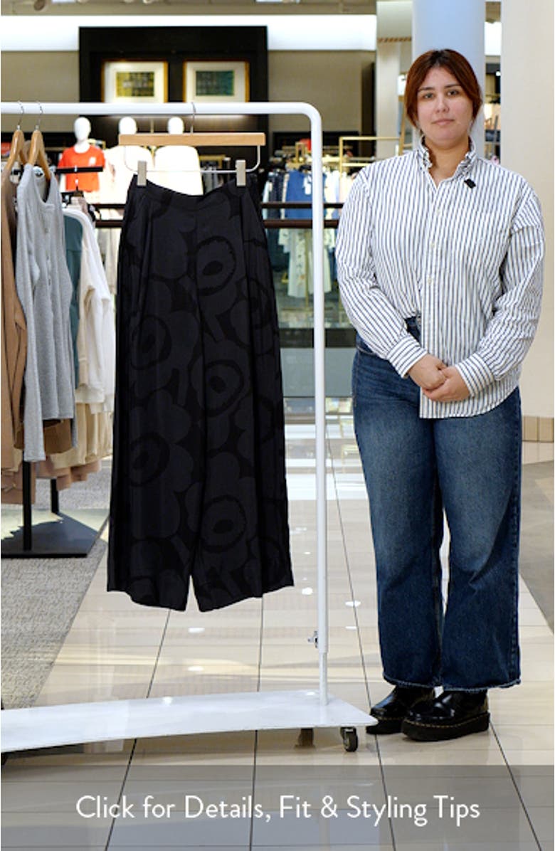 Nhtvyys Unikko Pleated Wide Leg Twill Pants, sales video thumbnail