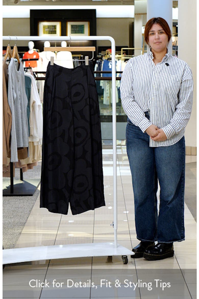 Nhtvyys Unikko Pleated Wide Leg Twill Pants video