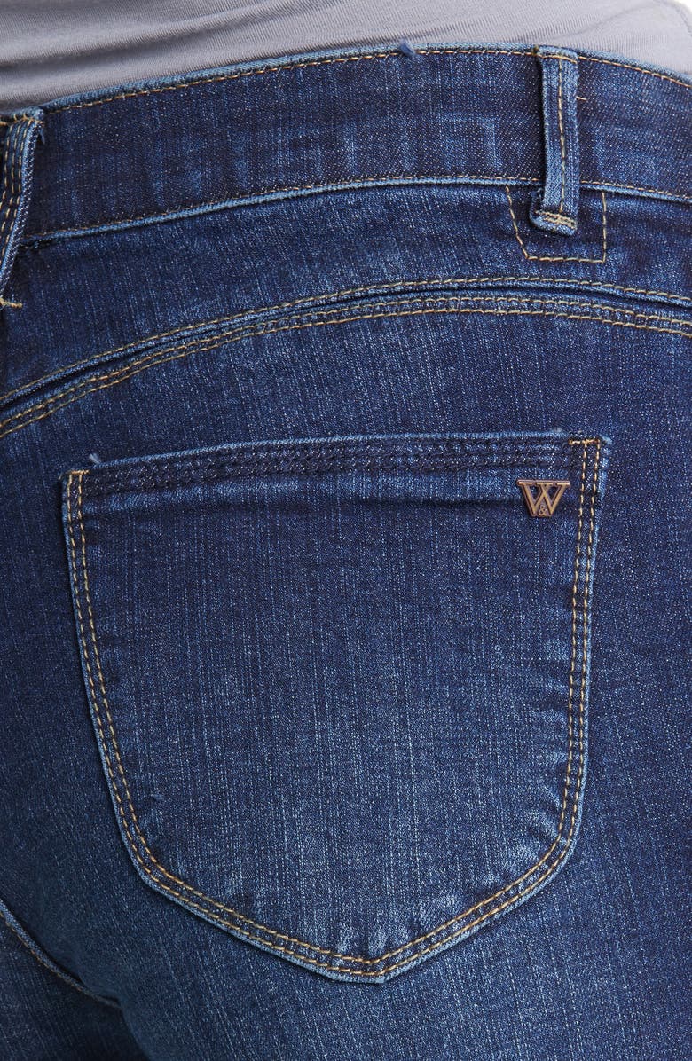 Wit & Wisdom 'Ab'solution High Waist Denim Shorts, Alternate, color, Blue Vintage